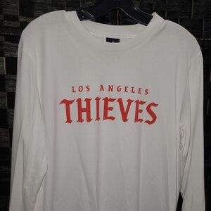 100 THIEVES Los Angeles Graphic Print Long Sleeve TEE Mens Size Large